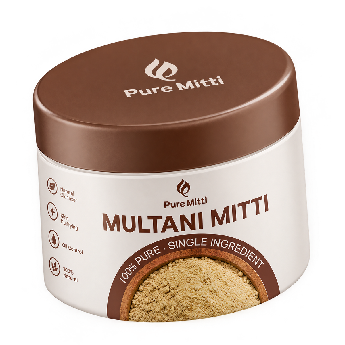 Pure Multani Mitti Powder 100% Pure Natural for Face & Skincare